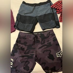 2pairs Fox Boardshorts
